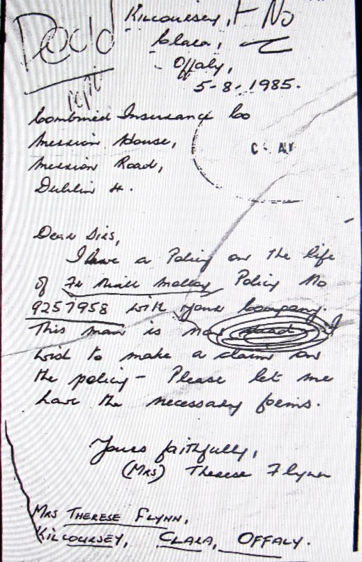 Insurance Claim Letter