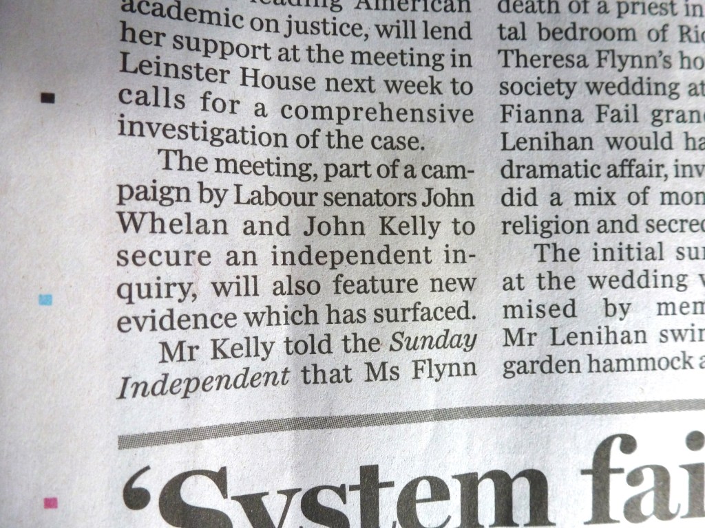 "New evidence" -extract from article.