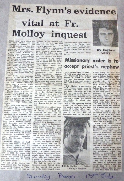 Sunday Press 13th July 1986