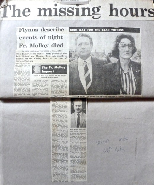 Irish independent 26th July