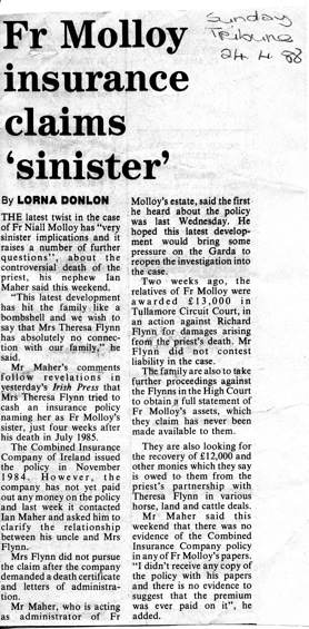 Sinister Insurance Claim