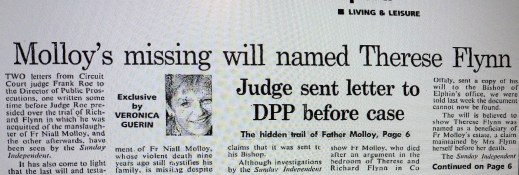 Veronica Guerin claims there was a Will. The Church always denied it.