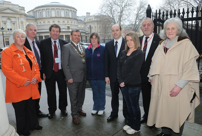 Mayor of Roscommon with Public Representatives and Molloy family members