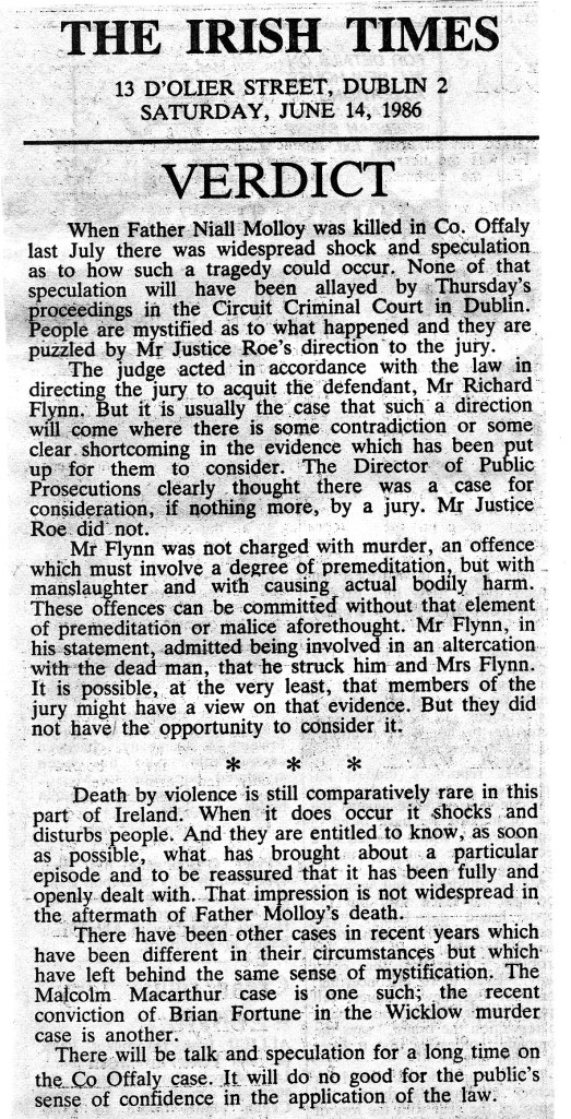 Irish Times Editorial