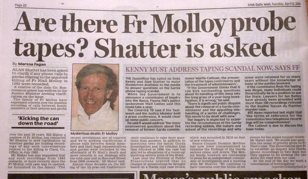 Irish Daily Mail 8 /April / 2014