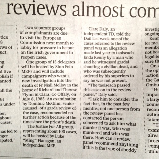 Justine McCarthy in The Sunday Times