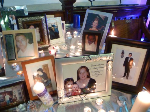 Niall's phptograph with other victims of Homicide