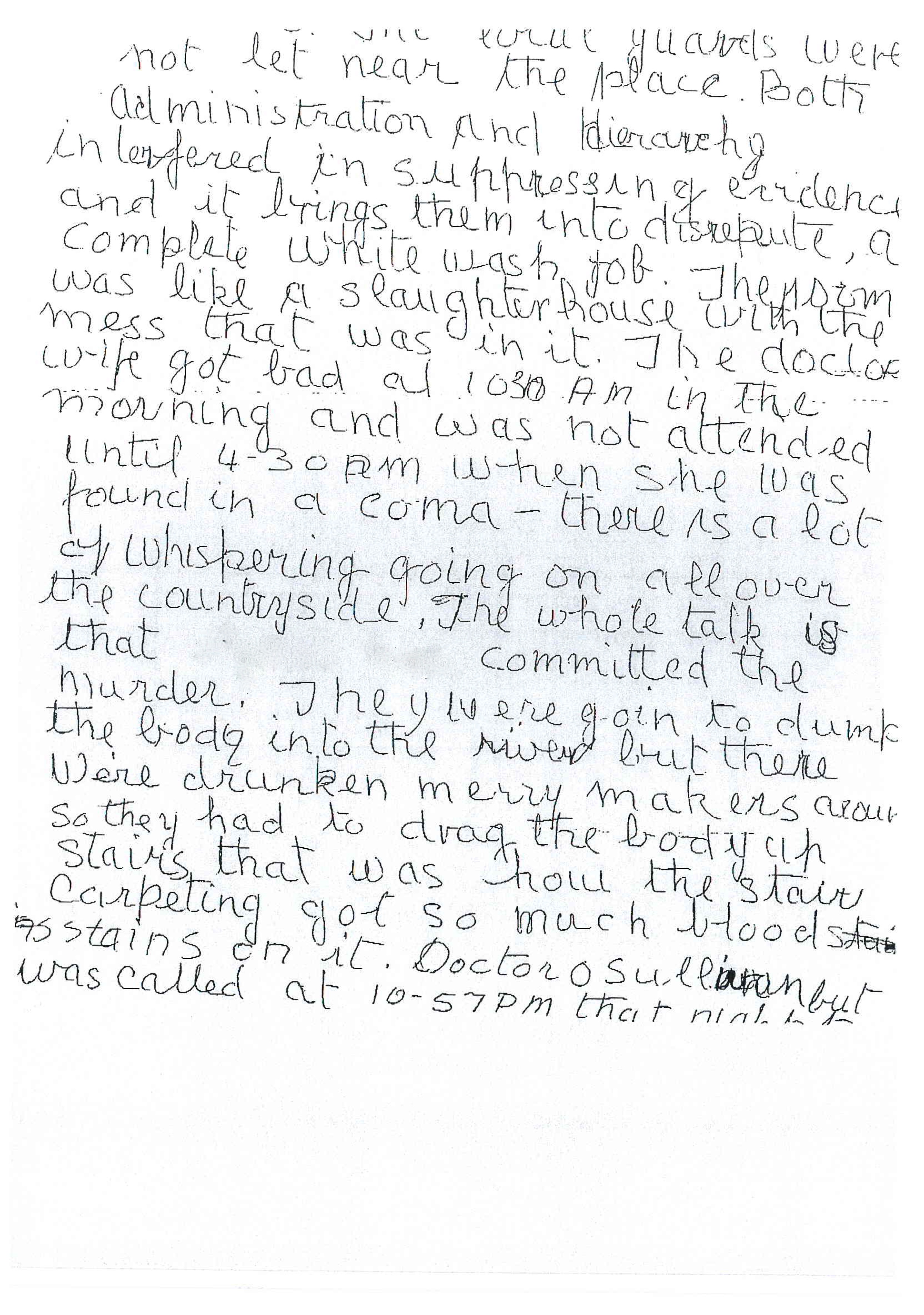 Anonymous letter 2nd B